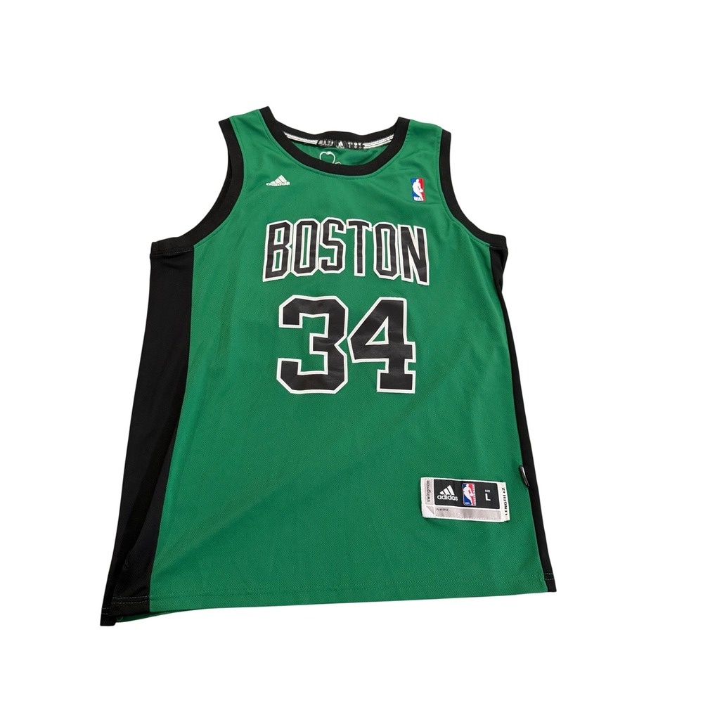 Adidas Boston Celtics Paul Pierce Jersey Mens Large Green Swingman 34